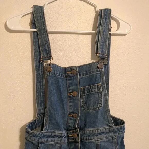 BDG denim button down overall dress size 4 - Picture 3 of 5